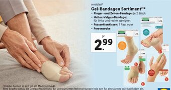 Lidl sensiplast Gel-Bandagen Sortiment²) Angebot