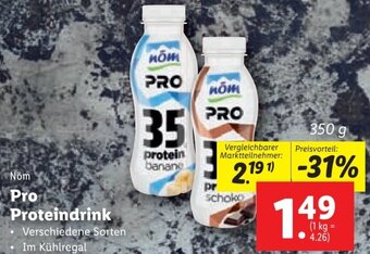 Lidl Nöm Pro Proteindrink 350 g Angebot