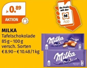MILKA Tafelschokolade 85g-100g