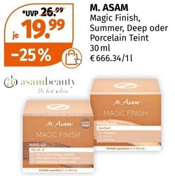 Müller M. ASAM Magic Finish, Summer, Deep oder Porcelain Teint 30 ml Angebot