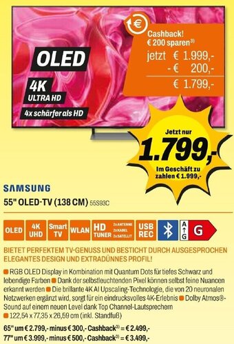 Expert SAMSUNG 55" OLED-TV (138 CM) 55993C Angebot