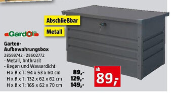 Bauhaus Garten- Aufbewahrungsbox 2859374228602772 Angebot