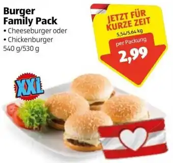Hofer Burger Family Pack 540g/530g Angebot