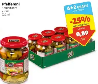 Hofer Pfefferoni 720ml Angebot