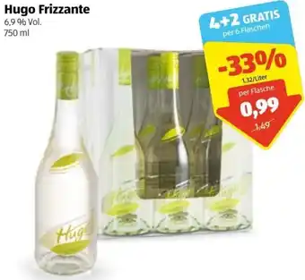 Hofer Hugo Frizzante 750ml Angebot