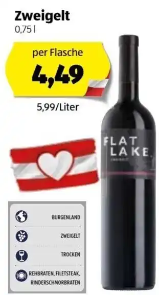 Hofer Zweigelt 0.75L Angebot