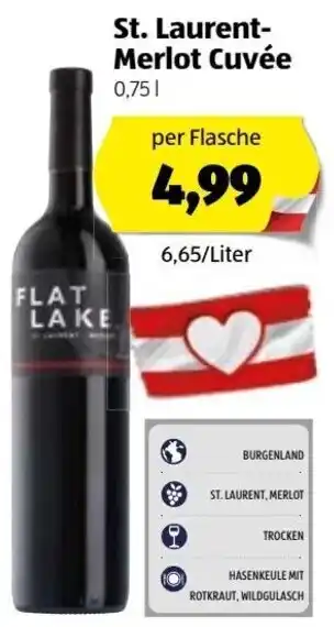 Hofer St. Laurent Merlot Cuvée 0,75 L Angebot