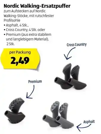 Hofer Nordic Walking-Ersatzpuffer 2 Stk Angebot