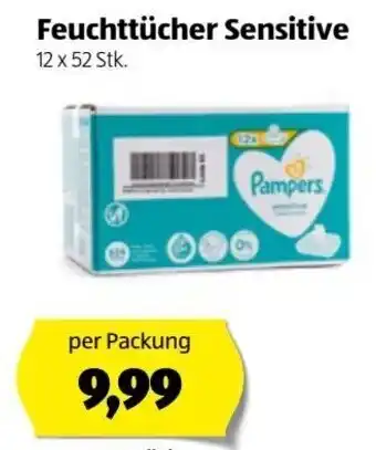 Hofer Feuchttücher Sensitive 12x52 Stk. Angebot