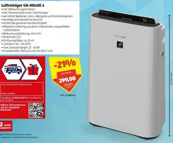 Hofer Luftreiniger UA-HD40E-L Angebot