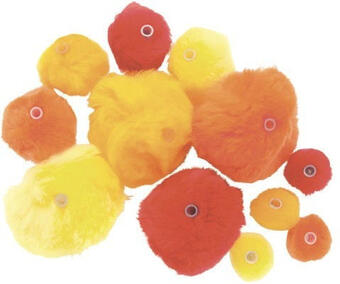 Hornbach Acryl-pompons mit öse rot mix ca. 45 stück Angebot