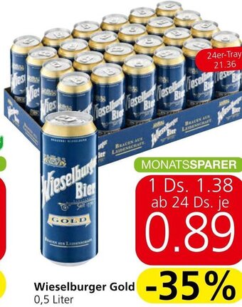 Spar Wieselburger Gold 0,5 Liter Angebot