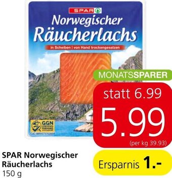Spar SPAR Norwegischer Räucherlachs 150 g Angebot