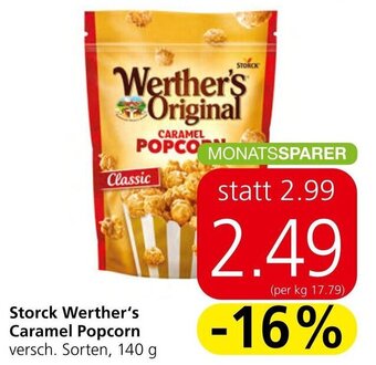 Spar Storck Werther's Caramel Popcorn versch. Sorten, 140 g Angebot
