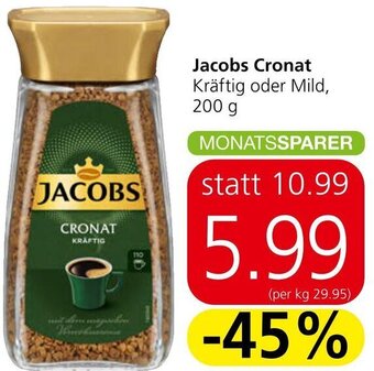 Spar Jacobs Cronat Kräftig oder Mild, 200 g Angebot