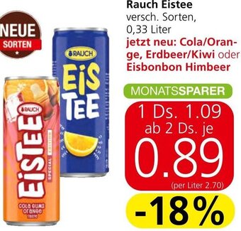 Spar Rauch Eistee 0,33 Liter Angebot