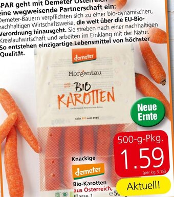 Spar Bio-Karotten aus Österreich, Klasse 1 Angebot
