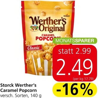 Spar Storck Werther's Caramel Popcorn versch. Sorten, 140 g Angebot