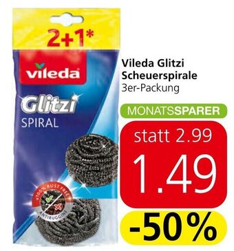 Spar Vileda Glitzi Scheuerspirale 3er-Packung Angebot