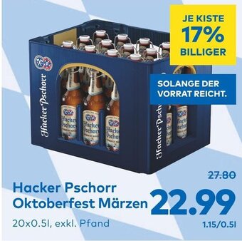 T&G Hacker Pschorr Oktoberfest Märzen 20x0.5 L Angebot