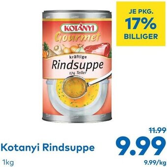 T&G Kotanyi Rindsuppe 1kg Angebot