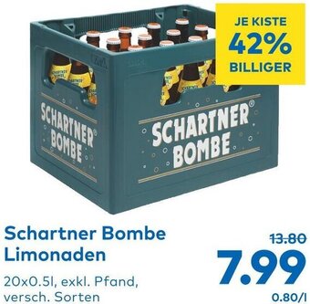 T&G Schartner Bombe Limonaden 20 x 0.5L Angebot