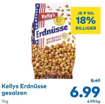 T&G Kellys Erdnüsse gesalzen 1kg Angebot