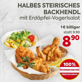 Billa HALBES STEIRISCHES BACKHENDL Angebot
