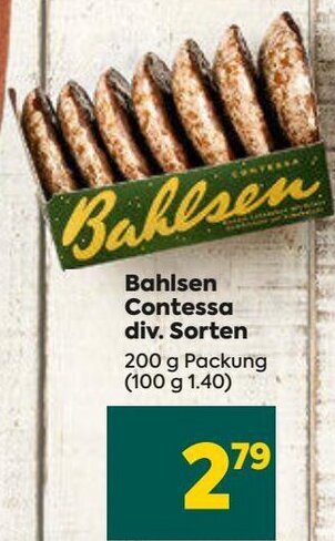 Billa Bahlsen Contessa div. Sorten 200 g Packung Angebot