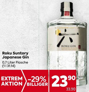 Billa Roku Suntory Japanese Gin 0,7 Liter Flasche Angebot