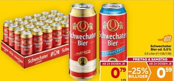 Billa Schwechater Bier od. 0,0% 0,5 Liter Angebot