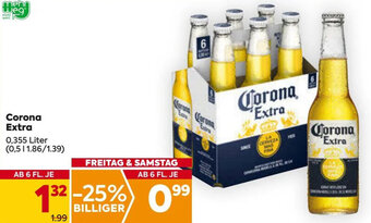 Billa Corona Extra 0,355 Liter Angebot