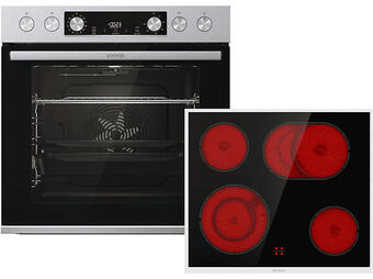 Media Markt Gorenje hot air set 2 (herd inkl. kochfeld), herd, kochfeld (strahlungsheizung, a, 77 l) Angebot