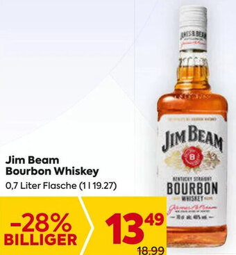 Billa Jim Beam Bourbon Whiskey 0,7 Liter Flasche Angebot
