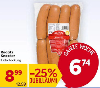 Billa Radatz Knacker 1 Kilo Packung Angebot