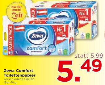 Unimarkt Zewa Comfort Toilettenpapier Angebot