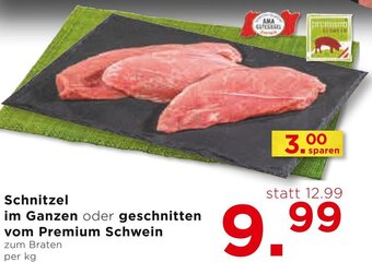 Unimarkt Schnitzel im Ganzen oder geschnitten vom Premium Schwein Angebot