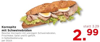 Unimarkt Kornspitz mit Schweinebraten Angebot