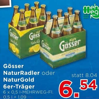 Unimarkt Gösser NaturRadler oder NaturGold 6er-Träger Angebot