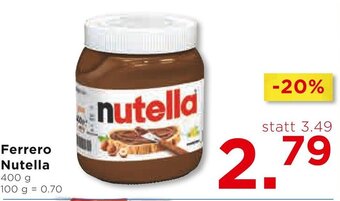 Unimarkt Ferrero Nutella 400 g Angebot