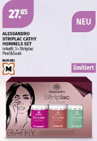 Müller ALESSANDRO STRIPLAC CATHY HUMMELS SET Inhalt: 3-Striplac Peel&Soak Angebot