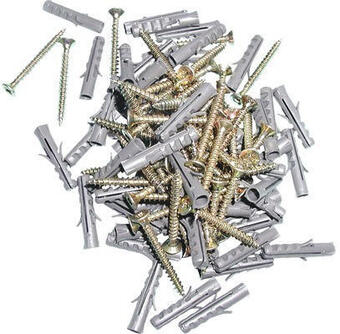 Hornbach Spanplattenschrauben-set 40 mm mit dübel 6 mm, 100-teilig Angebot