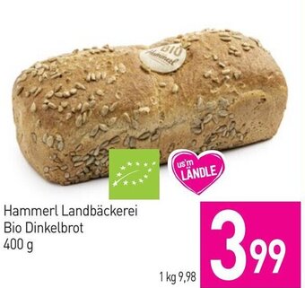 Sutterlüty Hammerl Landbäckerei Bio Dinkelbrot 400 g Angebot