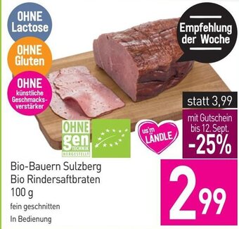 Sutterlüty Bio-Bauern Sulzberg Bio Rindersaftbraten 100 g Angebot