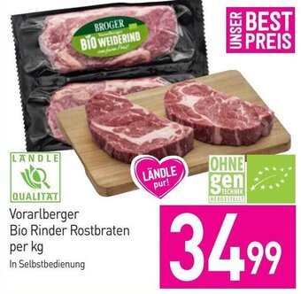 Sutterlüty Vorarlberger Bio Rinder Rostbraten per kg Angebot