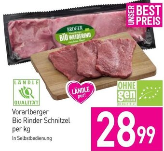 Sutterlüty Vorarlberger Bio Rinder Schnitzel per kg Angebot