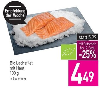 Sutterlüty Bio Lachsfilet mit Haut 100 g Angebot
