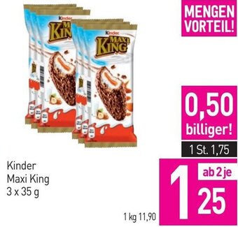 Sutterlüty Kinder Maxi King 3 x 35 g Angebot
