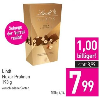 Sutterlüty Lindt Nuxor Pralinen 193 g Angebot