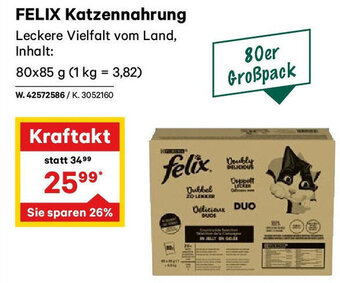 Lagerhaus FELIX Katzennahrung 80x85 g Angebot